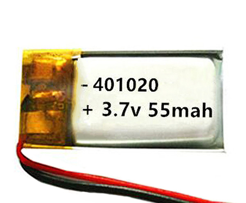 Pin Lithium Ion 55 MAh Đèn khẩn cấp có thể sạc lại OEM 3.7 V Cell