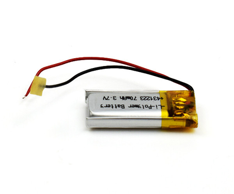 5g 431223 Pin Lithium Ion Đèn khẩn cấp 70mAh Tế bào 3.7V