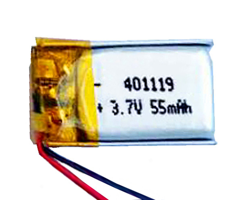 Đèn khẩn cấp pin Lithium Ion có thể sạc lại 401119 55mAh 3.7Volt