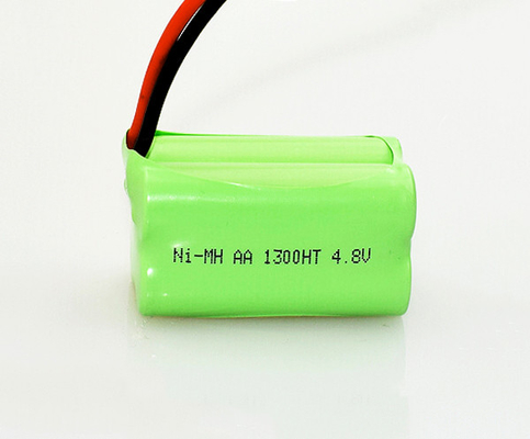 Pin AA NiMh 1300mAh 4.8V cho ánh sáng khẩn cấp Nhiệt độ làm việc 70 độ