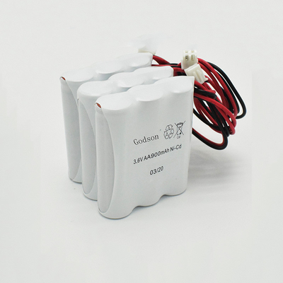 AA900mAh 3.6V Dấu hiệu thoát khẩn cấp Thay thế pin NiCd Áo khoác PVC
