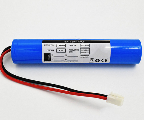 Bộ pin nhẹ thoát hiểm LiFePO4 khẩn cấp 3000mAh 6.4V cho HEV