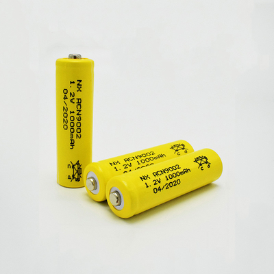 Pin sạc 1,2 V Ni Cd Tuổi thọ dự kiến ​​5 năm Loại thanh AA1000mAh