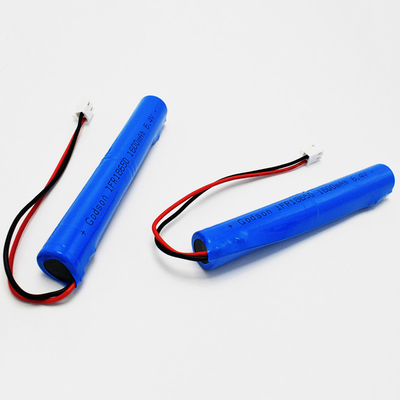 1600mAh 18650 LiFePO4 Gói pin 6.4V chiếu sáng khẩn cấp