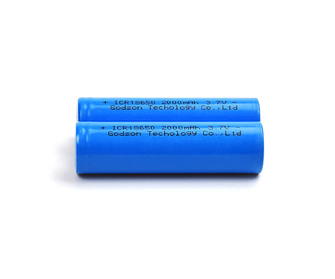 Pin có thể sạc lại ICR18650 3.7 V 2000mAh Lithium không mùi