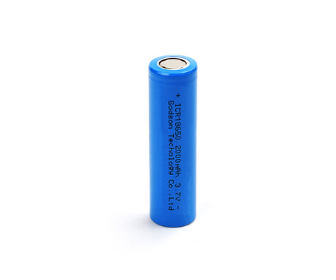 Pin có thể sạc lại ICR18650 3.7 V 2000mAh Lithium không mùi