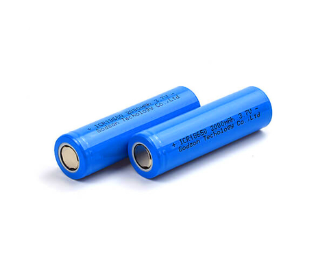 Pin có thể sạc lại ICR18650 3.7 V 2000mAh Lithium không mùi