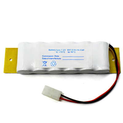 Bảng hiệu Đèn thoát hiểm Đèn pin NiCd có thể sạc lại 1800mAh 7.2V